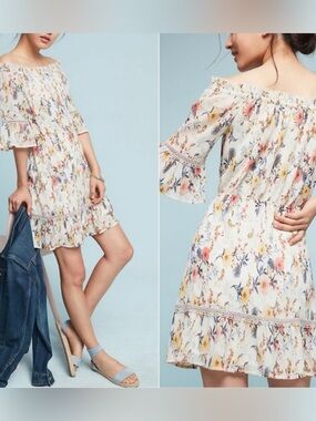foxiedox Off-Shoulder Floral Mini Dress